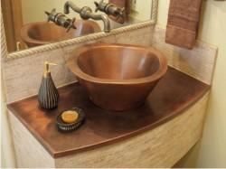 Bathroom copper sinks