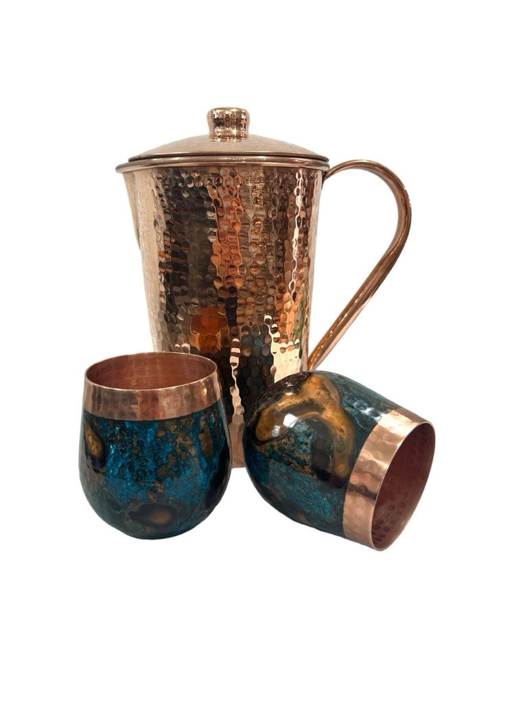 Copper Pitcher Set