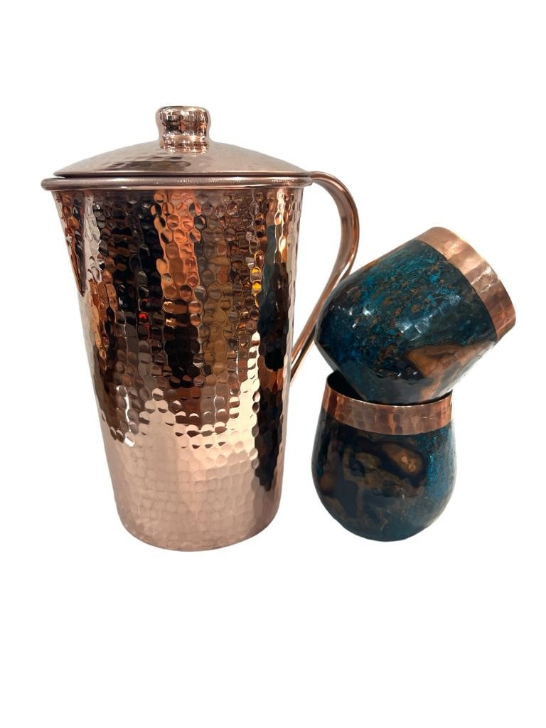 Copper Pitcher Set