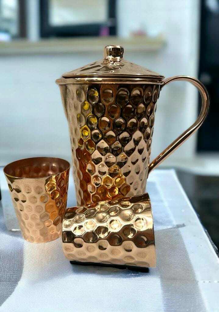 Copper Pitcher Set